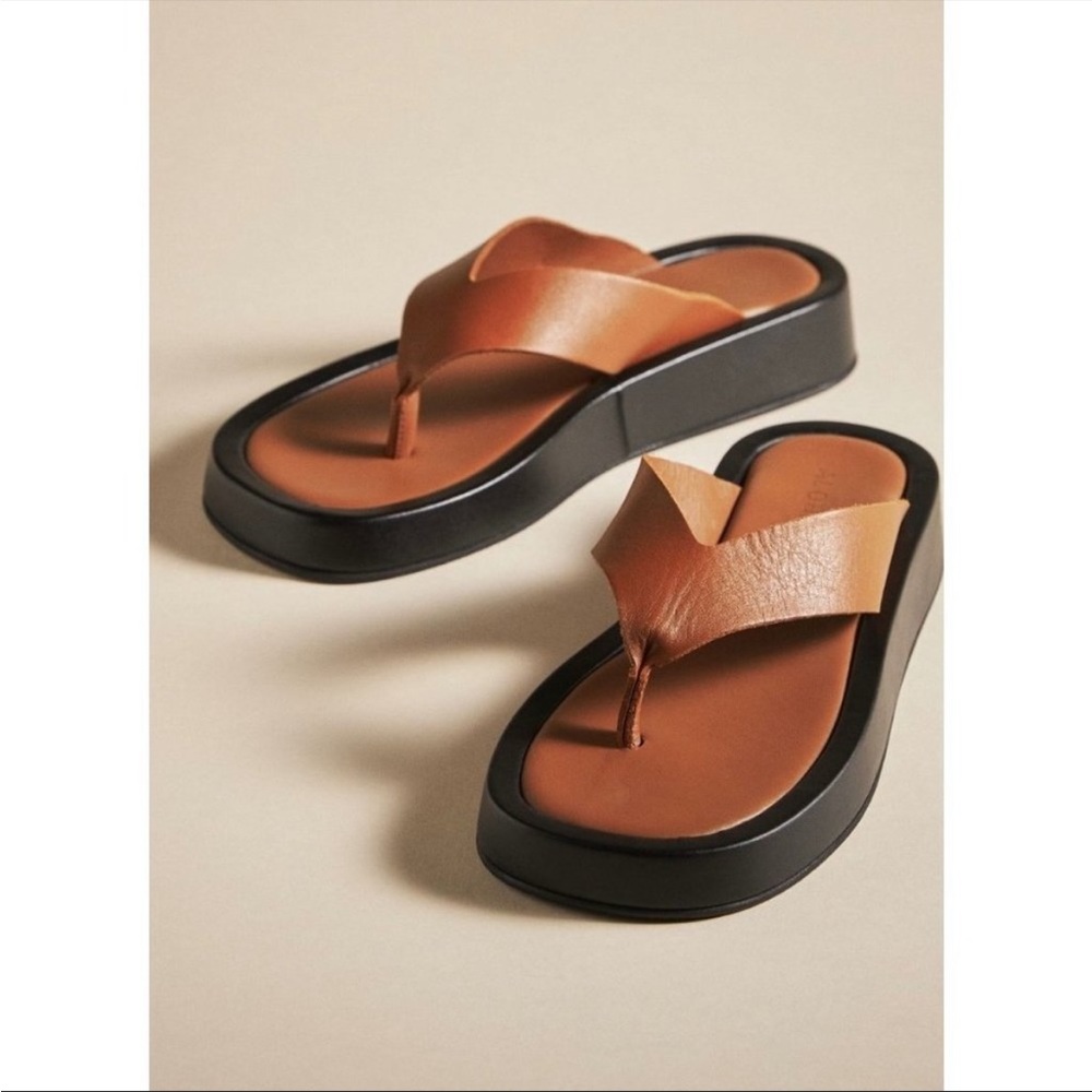 Alohas brown leather overcast sandals